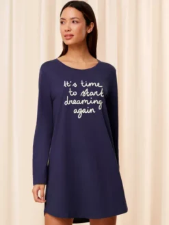 Triumph Koszula nocna Nightdresses NDK 03 LSL X 10216556 Granatowy