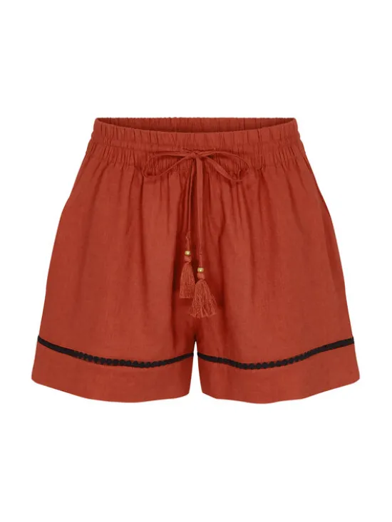Triumph Szorty piżamowe Summer Wear 10227237 Pomarańczowy Regular Fit