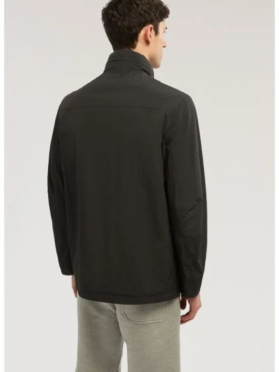 Trussardi Płaszcz zimowy R007M000025N033 Czarny Regular Fit