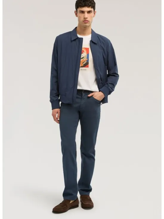 Trussardi Płaszcz zimowy R025M000049N034 Niebieski Regular Fit
