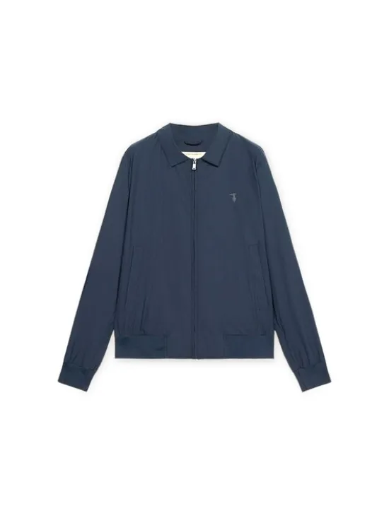 Trussardi Płaszcz zimowy R025M000049N034 Niebieski Regular Fit