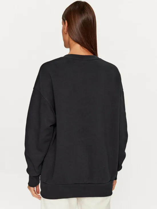 Under Armour Bluza Essential Flc Os Crew 1379475 Czarny Loose Fit