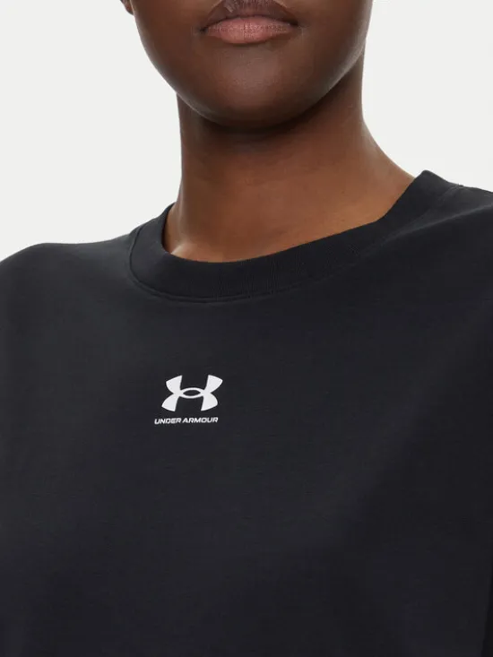 Under Armour Koszulka techniczna Rival Core 1383648 Czarny Regular Fit