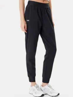 Under Armour Spodnie dresowe Armoursport High Rise Wvn Pnt 1382727-001 Czarny Loose Fit