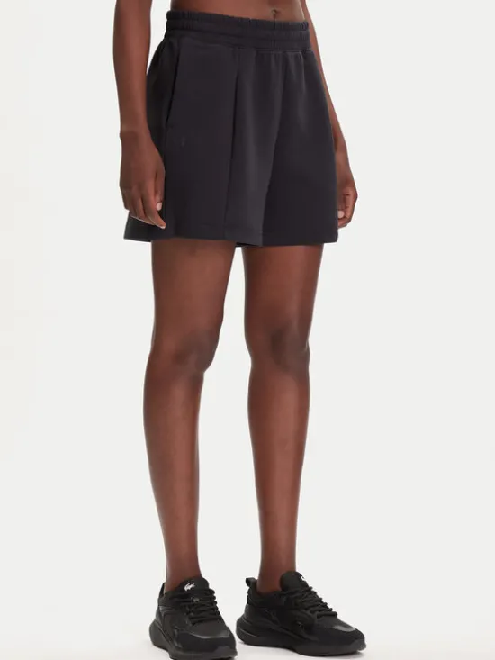 Under Armour Szorty sportowe Unstoppable Flc Pltd Short 1382764-001 Czarny Loose Fit