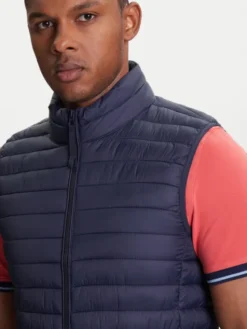United Colors Of Benetton Kamizelka 2TWDUJ00P Granatowy Regular Fit