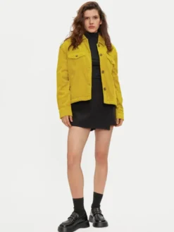 United Colors Of Benetton Kurtka przejściowa 2HKTDN06O Żółty Regular Fit