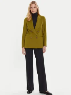 United Colors Of Benetton Marynarka 2YVXDW03A Zielony Regular Fit