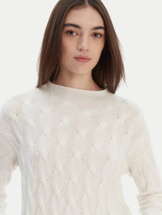 United Colors Of Benetton Sweter 1335D2467 Biały Regular Fit