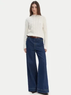 United Colors Of Benetton Sweter 1335D2467 Biały Regular Fit