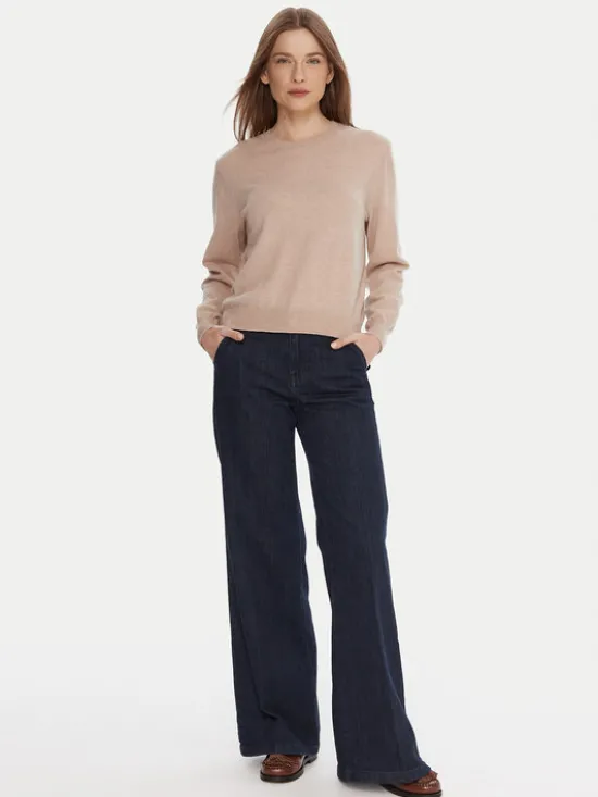 United Colors Of Benetton Sweter 1002D10BG Beżowy Relaxed Fit