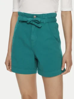 United Colors Of Benetton Szorty materiałowe 4DUKD9019 Zielony Regular Fit