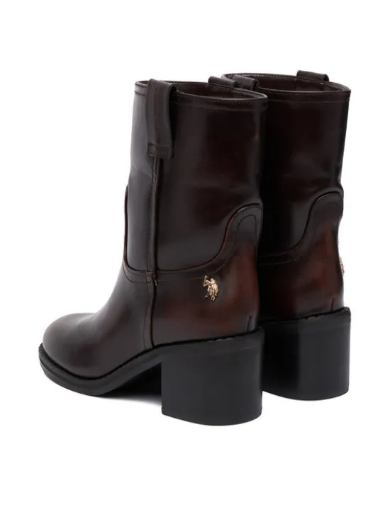 U.S. Polo Assn. Botki EO-KATIA001W/EY1 Brązowy