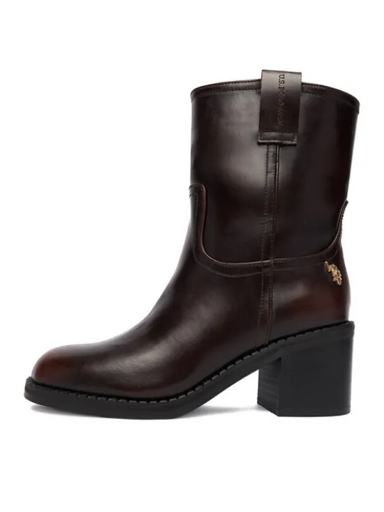 U.S. Polo Assn. Botki EO-KATIA001W/EY1 Brązowy