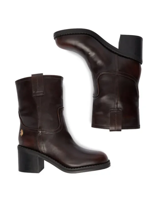 U.S. Polo Assn. Botki EO-KATIA001W/EY1 Brązowy