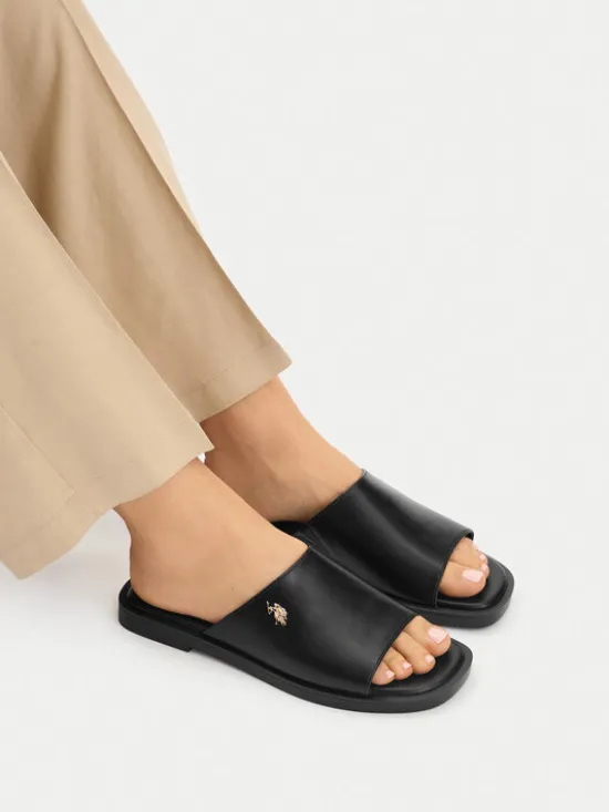 U.S. Polo Assn. Klapki EO-MARINA003W/6Y1 Czarny