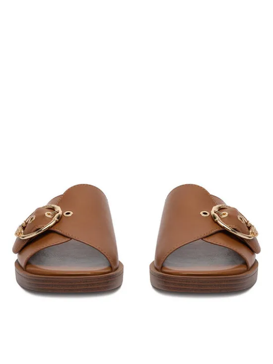 U.S. Polo Assn. Klapki EO-MARINA002W/6Y1 Brązowy