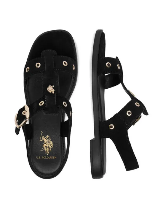 U.S. Polo Assn. Sandały EO-ALYS001W/6S1 Czarny
