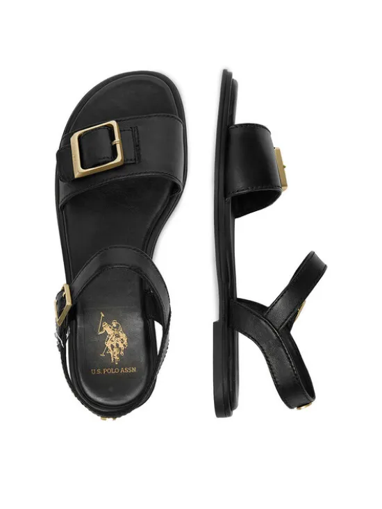 U.S. Polo Assn. Sandały EO-TEMPE002W/6L1 Czarny