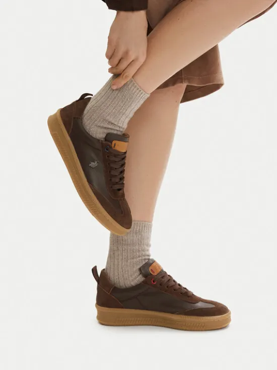 U.S. Polo Assn. Sneakersy EO-YANA001W/6SL1 Brązowy