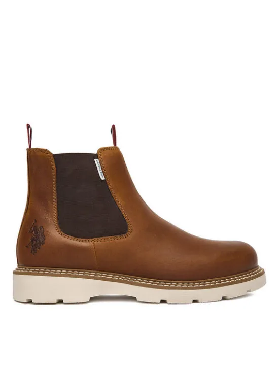 U.S. Polo Assn. Sztyblety EO-PATRIZ002M/ELE1 Brązowy