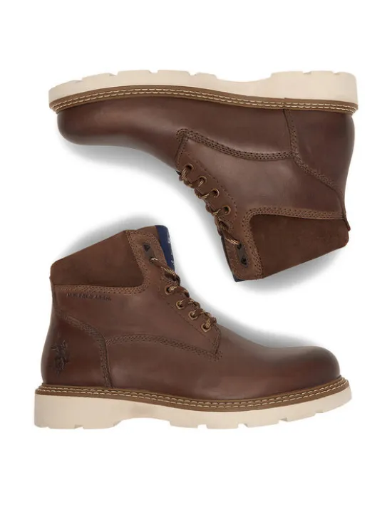 U.S. Polo Assn. Trzewiki EO-PATRIZ001M/EL1 Brązowy