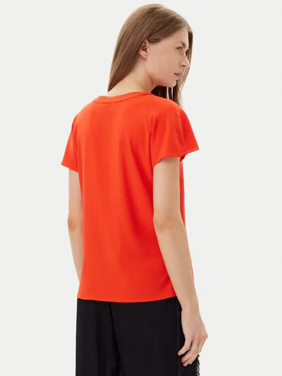Vero Moda Bluzka Bella 10327551 Czerwony Regular Fit