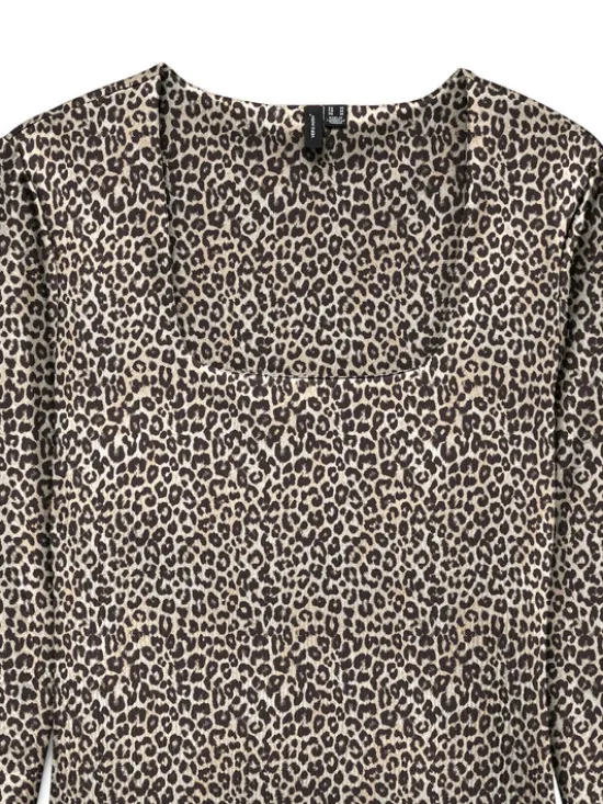 Vero Moda Bluzka Million 10334613 Beżowy Regular Fit