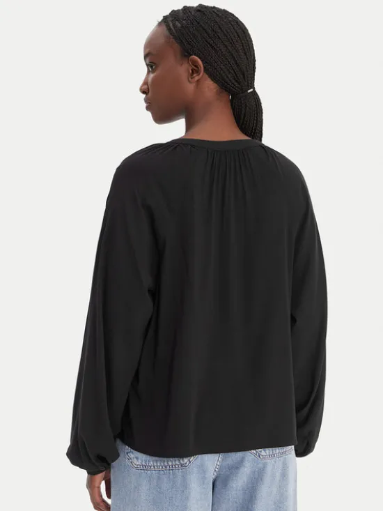 Vero Moda Bluzka Vmbella 10334524 Czarny Loose Fit