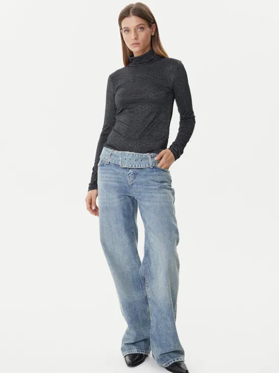 Vero Moda Golf Lava 10334586 Czarny Loose Fit