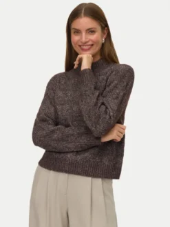 Vero Moda Golf Virgo 10331875 Brązowy Regular Fit