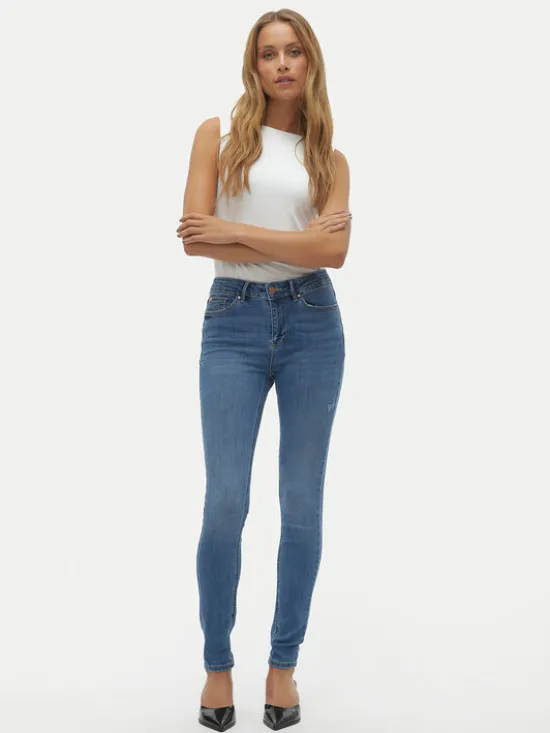 Vero Moda Jeansy Flash 10300173 Niebieski Skinny Fit
