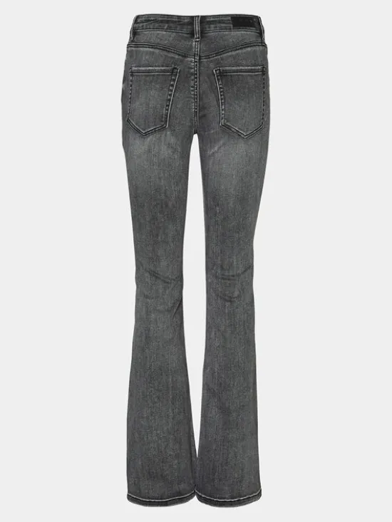 Vero Moda Jeansy Flash 10303196 Szary Flared Fit