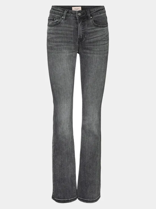 Vero Moda Jeansy Flash 10303196 Szary Flared Fit