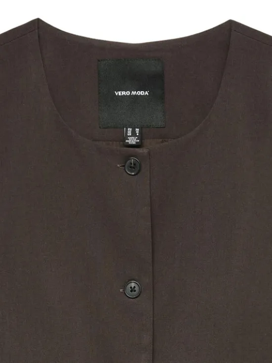 Vero Moda Kamizelka Sigga 10336320 Brązowy Regular Fit