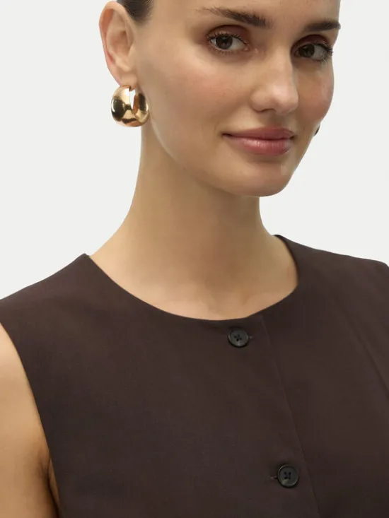 Vero Moda Kamizelka Sigga 10336320 Brązowy Regular Fit