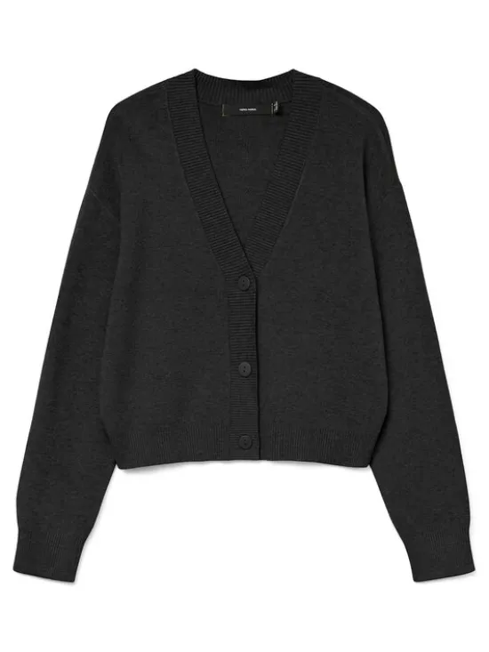 Vero Moda Kardigan Gold Art 10332210 Czarny Regular Fit