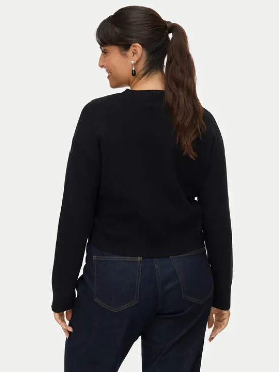 Vero Moda Kardigan Gold Art 10332210 Czarny Regular Fit