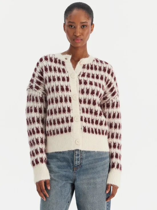 Vero Moda Kardigan Lisa 10336622 Beżowy Regular Fit