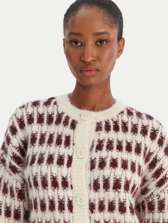 Vero Moda Kardigan Lisa 10336622 Beżowy Regular Fit