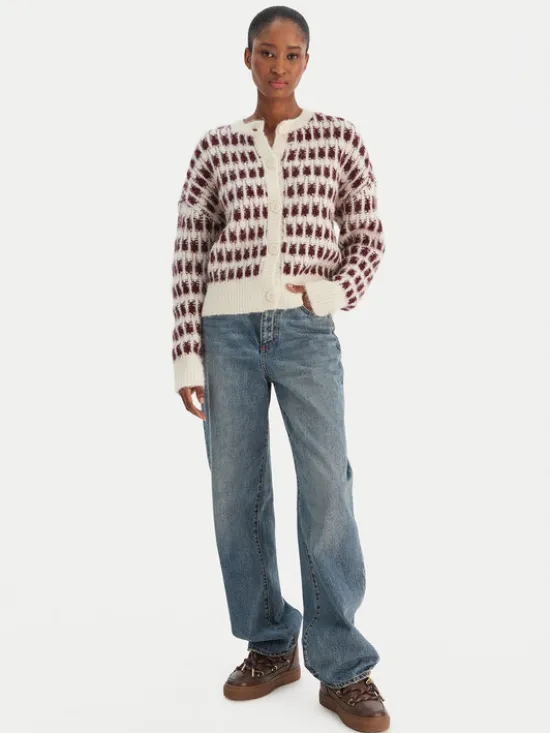 Vero Moda Kardigan Lisa 10336622 Beżowy Regular Fit