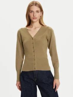 Vero Moda Kardigan Saba 10334777 Zielony Regular Fit