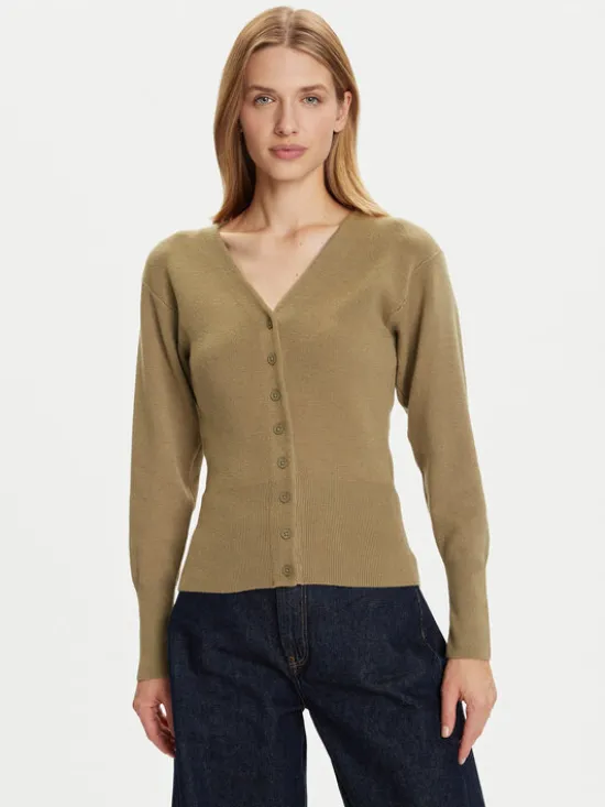 Vero Moda Kardigan Saba 10334777 Zielony Regular Fit
