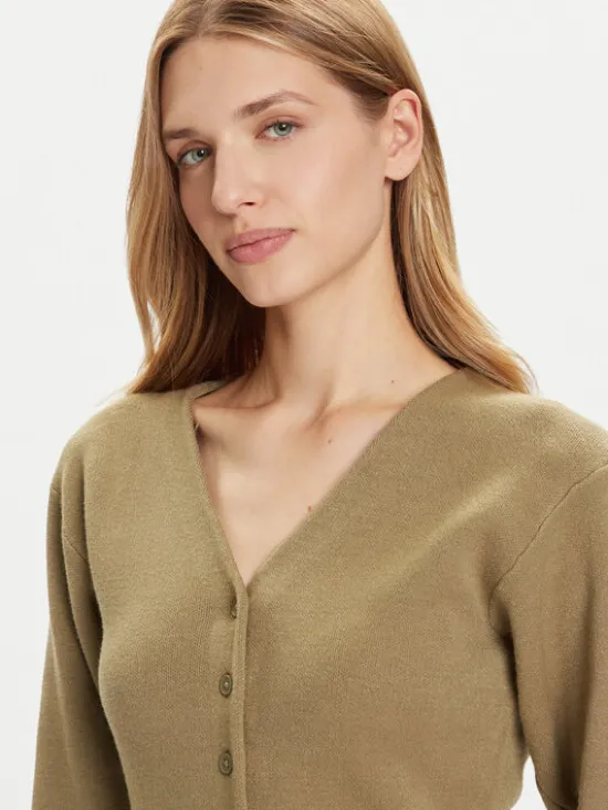 Vero Moda Kardigan Saba 10334777 Zielony Regular Fit