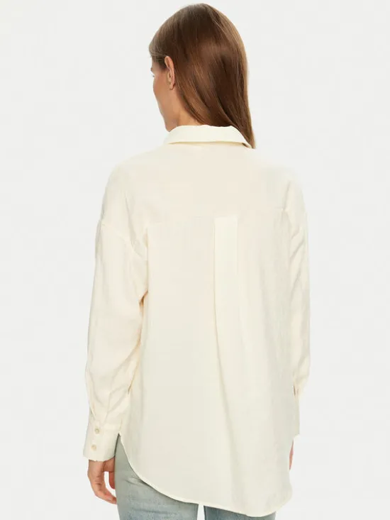 Vero Moda Koszula Queeny 10289349 Écru Regular Fit