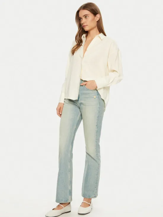 Vero Moda Koszula Queeny 10289349 Écru Regular Fit