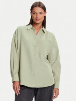 Vero Moda Koszula Sanne 10317194 Beżowy Oversize