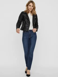 Vero Moda Kurtka z imitacji skóry Kerri 10228728 Czarny Regular Fit