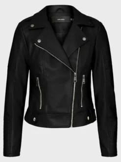 Vero Moda Kurtka z imitacji skóry Kerri 10228728 Czarny Regular Fit