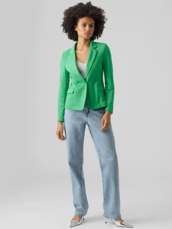 Vero Moda Marynarka Julia 10154123 Zielony Regular Fit
